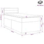 vidaXL Posteľ boxspring s matracom Sivohnedá 100 x 200 cm Látka – Obrázok 11