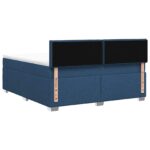 vidaXL Posteľ boxspring s matracom Modrá 160 x 200 cm Látka – Obrázok 8