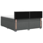 vidaXL Posteľ boxspring s matracom Tmavosivá 180 x 200 cm Látka – Obrázok 7