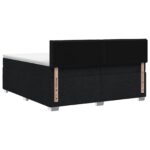 vidaXL Posteľ boxspring s matracom Čierna 200 x 200 cm Látka – Obrázok 8
