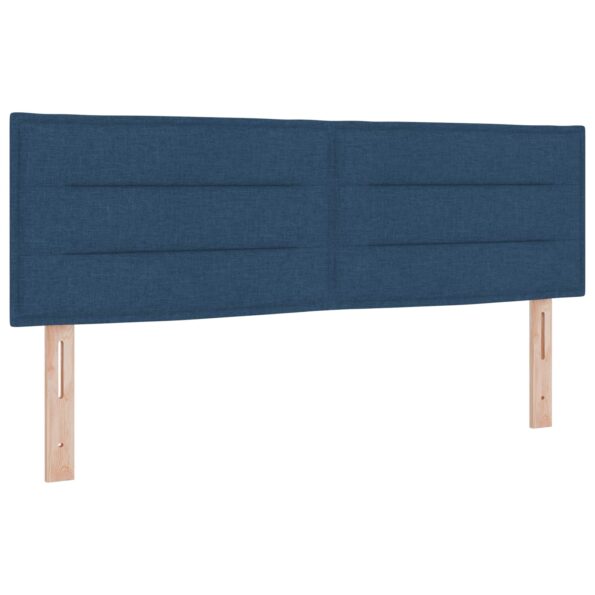 vidaXL Posteľ boxspring s matracom Modrá 160 x 200 cm Látka – Obrázok 3