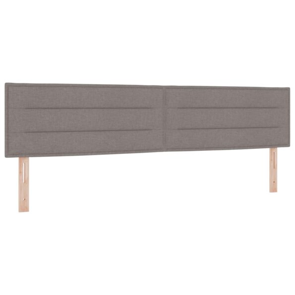 vidaXL Posteľ boxspring s matracom Sivohnedá 200 x 200 cm Látka – Obrázok 3