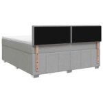vidaXL Posteľ boxspring s matracom Svetlosivá 180 x 200 cm Látka – Obrázok 8