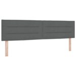 vidaXL Posteľ boxspring s matracom Tmavosivá 180 x 200 cm Látka – Obrázok 3