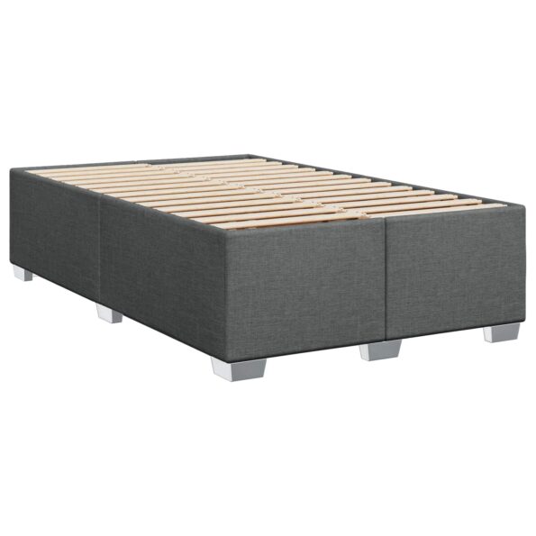 vidaXL Posteľ s boxspringom a matracom a LED Tmavosivá 120 x 190 cm – Obrázok 6