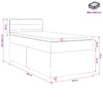 vidaXL Posteľ boxspring s matracom Sivohnedá 100 x 200 cm Látka – Obrázok 13