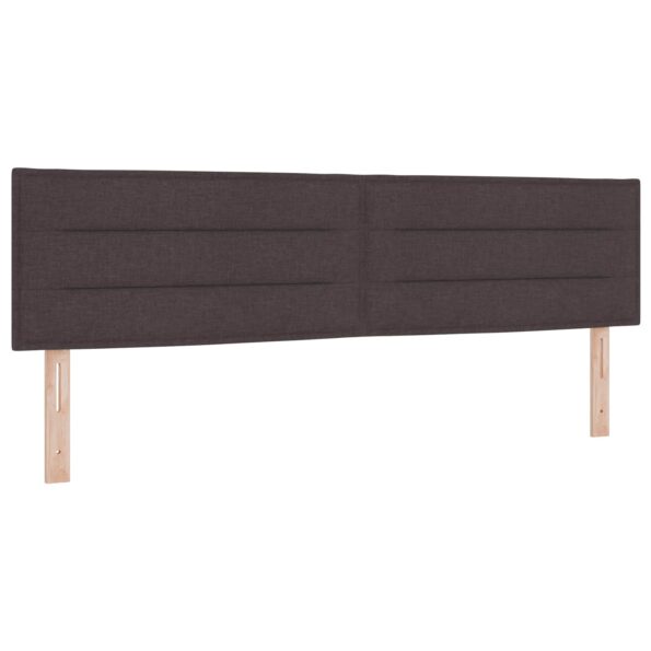 vidaXL Posteľ boxspring s matracom Tmavohnedá 180 x 200 cm Látka – Obrázok 3