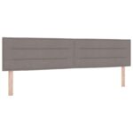 vidaXL Posteľ boxspring s matracom Sivohnedá 200 x 200 cm Látka – Obrázok 3