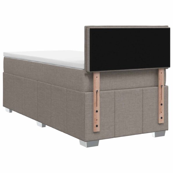 vidaXL Posteľ boxspring s matracom Sivohnedá 100 x 200 cm Látka – Obrázok 9