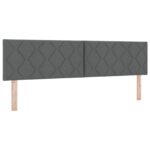 vidaXL Posteľ boxspring s matracom Tmavosivá 180 x 200 cm Látka – Obrázok 3