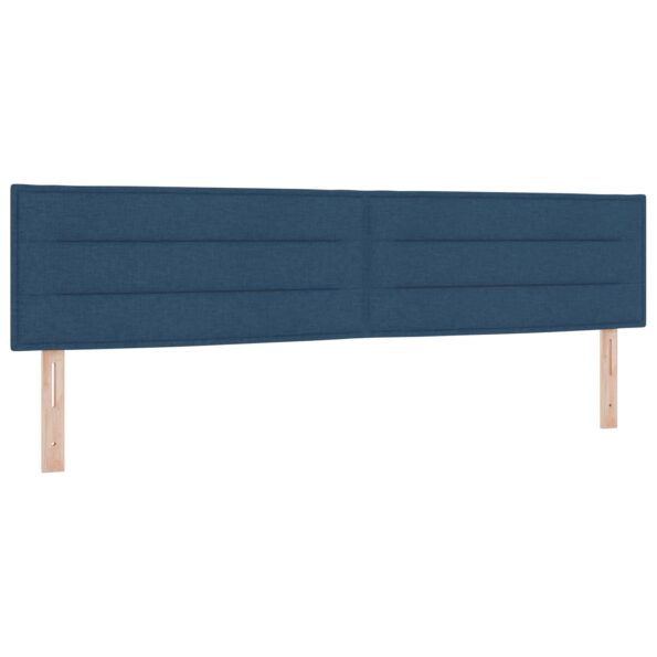 vidaXL Posteľ boxspring s matracom Modrá 200 x 200 cm Látka – Obrázok 5