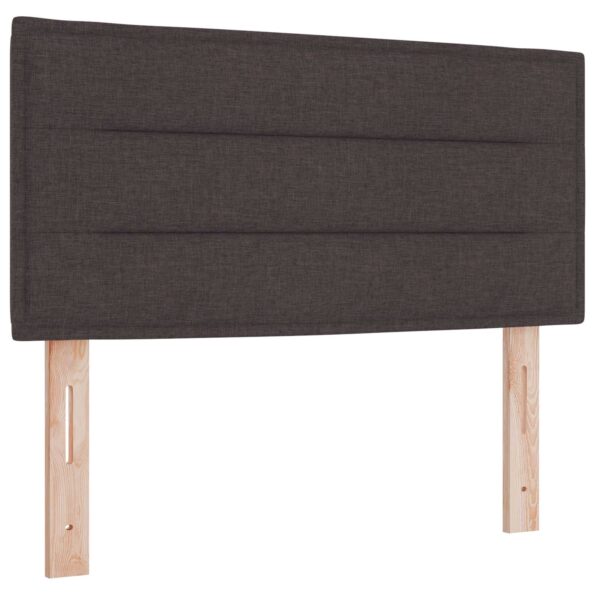 vidaXL Posteľ boxspring s matracom Tmavohnedá 90 x 200 cm Látka – Obrázok 3