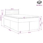 vidaXL Posteľ boxspring s matracom Sivohnedá 120 x 190 cm Látka – Obrázok 13