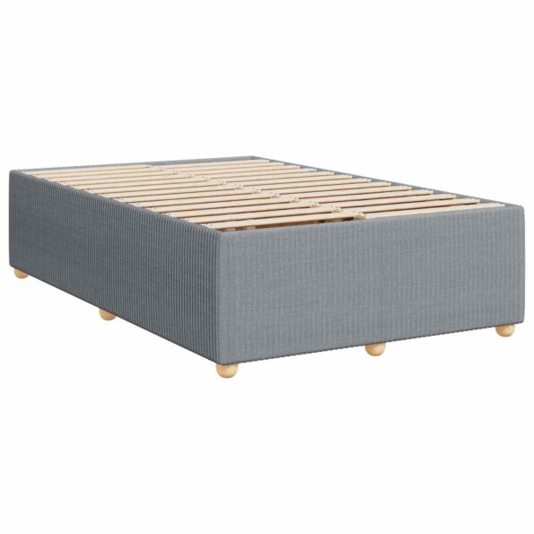 vidaXL Posteľ boxspring s matracom Svetlosivá 120 x 200 cm Látka – Obrázok 6