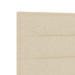 vidaXL Posteľ boxspring s matracom Krémová 180 x 200 cm Látka – Obrázok 10