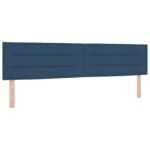 vidaXL Posteľ boxspring s matracom Modrá 200 x 200 cm Látka – Obrázok 5