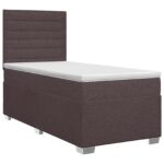 vidaXL Posteľ boxspring s matracom Tmavohnedá 80 x 200 cm Látka – Obrázok 2