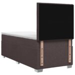 vidaXL Posteľ boxspring s matracom Tmavohnedá 80 x 200 cm Látka – Obrázok 8