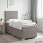 vidaXL Posteľ boxspring s matracom Sivohnedá 80 x 200 cm Látka – Obrázok 11