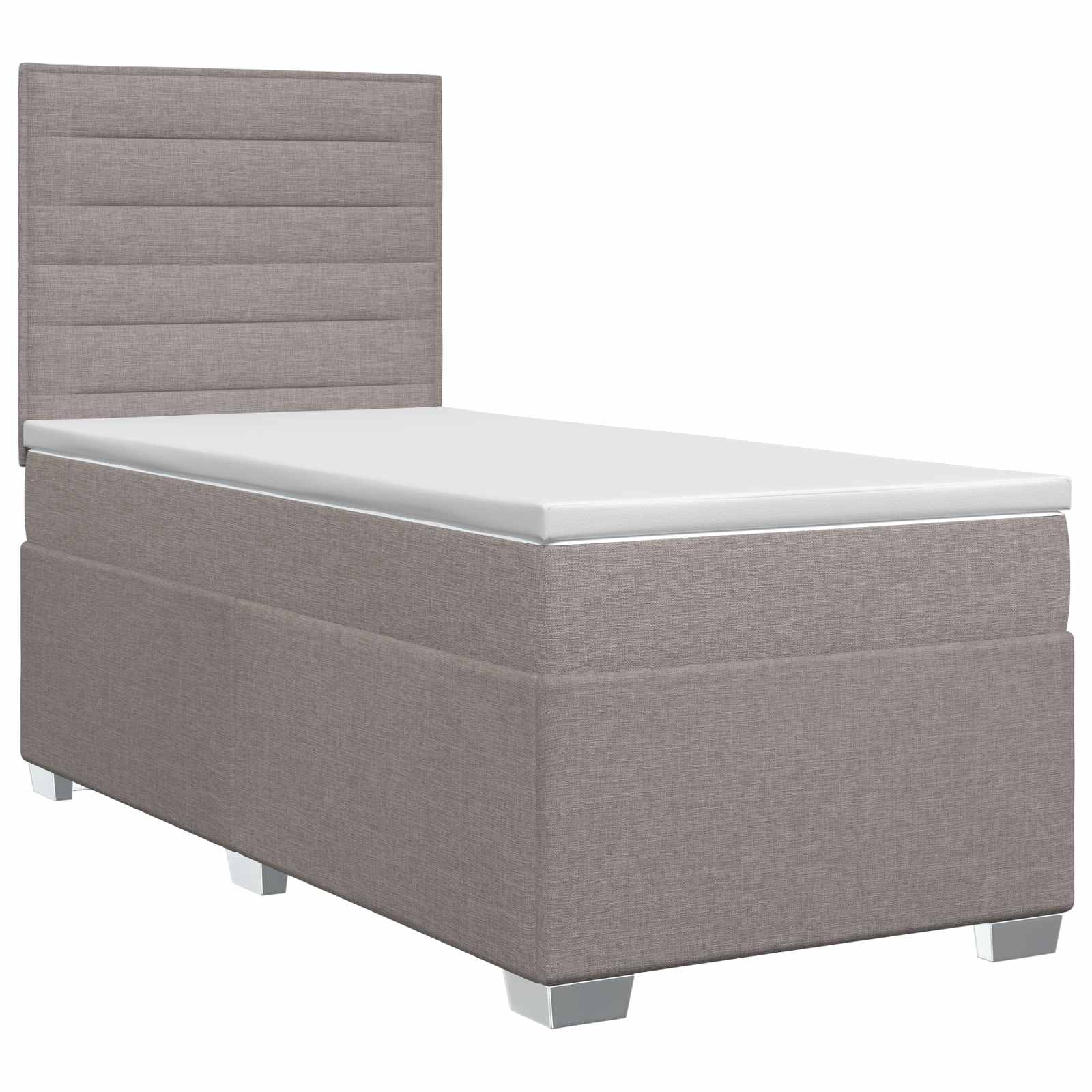 3453336_1.jpg vidaXL Posteľ boxspring s matracom Sivohnedá 100 x 200 cm Látka – Obrázok 1