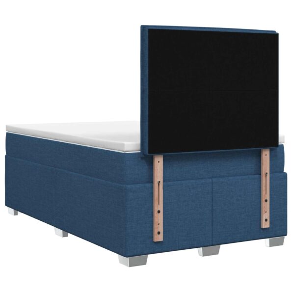 vidaXL Posteľ boxspring s matracom Modrá 120 x 190 cm Látka – Obrázok 8