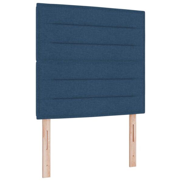 vidaXL Posteľ boxspring s matracom Modrá 100 x 200 cm Látka – Obrázok 4