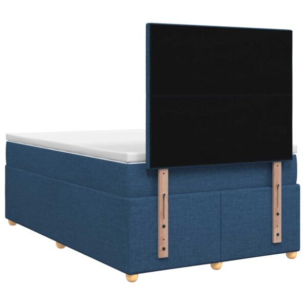 vidaXL Posteľ boxspring s matracom Modrá 120 x 190 cm Látka – Obrázok 7