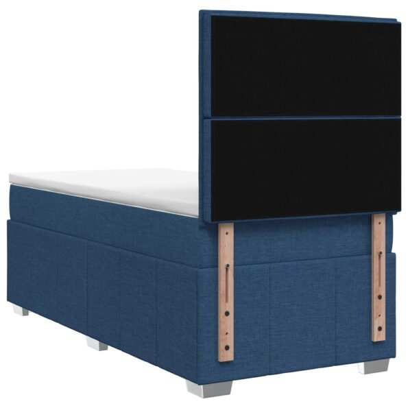 vidaXL Posteľ boxspring s matracom Modrá 100 x 200 cm Látka – Obrázok 8