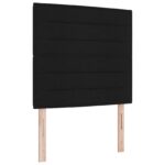 vidaXL Posteľ boxspring s matracom Čierna 120 x 190 cm Látka – Obrázok 3