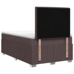 vidaXL Posteľ boxspring s matracom Tmavohnedá 120 x 190 cm Látka – Obrázok 7