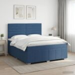 vidaXL Posteľ boxspring s matracom Modrá 140 x 200 cm Látka – Obrázok 11