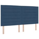 vidaXL Posteľ boxspring s matracom Modrá 160 x 200 cm Látka – Obrázok 4