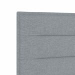 vidaXL Posteľ boxspring s matracom Svetlosivá 200 x 200 cm Látka – Obrázok 8