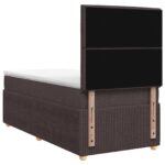 vidaXL Posteľ boxspring s matracom Tmavohnedá 80 x 200 cm Látka – Obrázok 8
