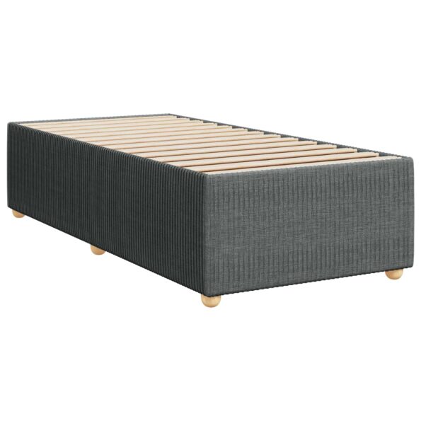 vidaXL Posteľ boxspring s matracom Tmavosivá 90 x 190 cm Látka – Obrázok 4