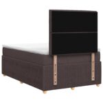 vidaXL Posteľ boxspring s matracom Tmavohnedá 120 x 200 cm Látka – Obrázok 7