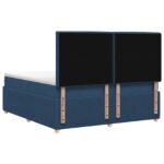 vidaXL Posteľ boxspring s matracom Modrá 140 x 190 cm Látka – Obrázok 7