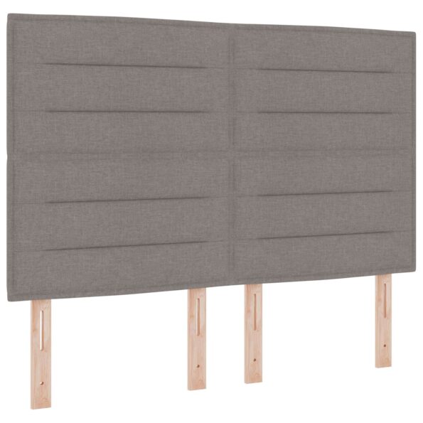 vidaXL Posteľ boxspring s matracom Sivohnedá 160 x 200 cm Látka – Obrázok 4