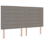 vidaXL Posteľ boxspring s matracom Sivohnedá 180 x 200 cm Látka – Obrázok 4