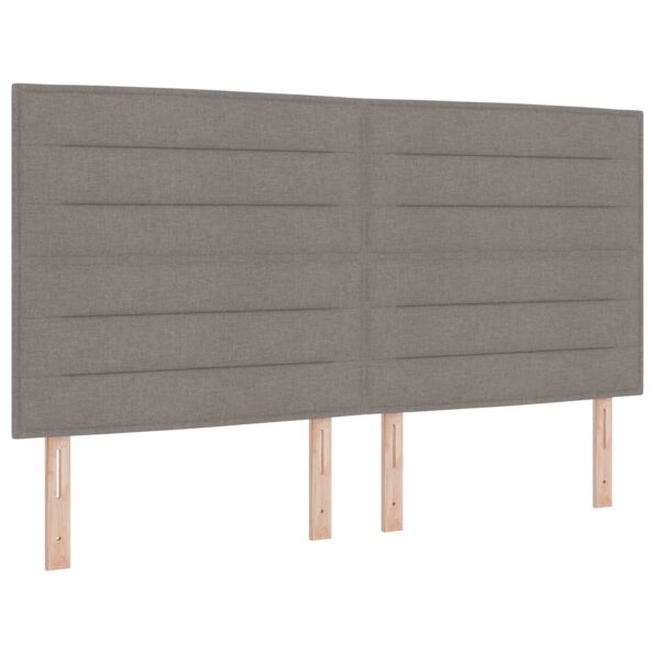 vidaXL Posteľ boxspring s matracom Sivohnedá 180 x 200 cm Látka – Obrázok 4
