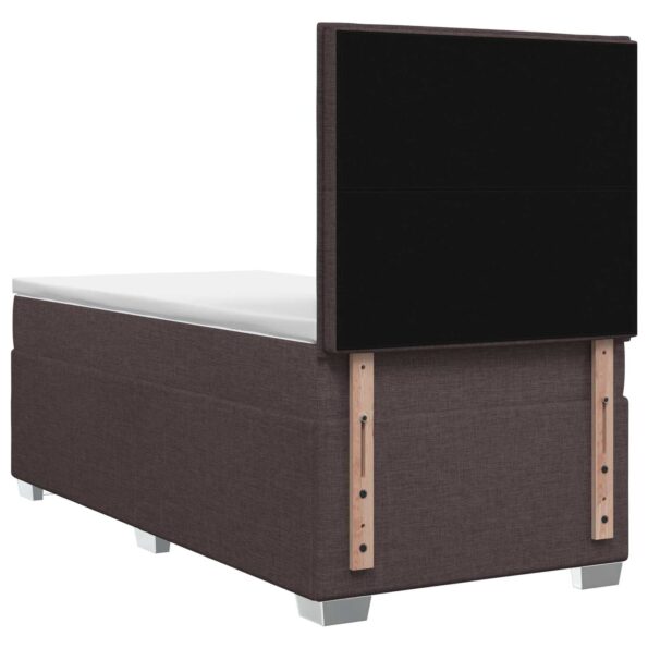 vidaXL Posteľ boxspring s matracom Tmavohnedá 80 x 200 cm Látka – Obrázok 9