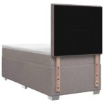 vidaXL Posteľ boxspring s matracom Sivohnedá 90 x 200 cm Látka – Obrázok 7