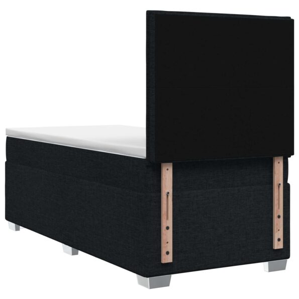 vidaXL Posteľ boxspring s matracom Čierna 100 x 200 cm Látka – Obrázok 7