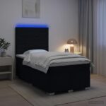 vidaXL Posteľ boxspring s matracom Čierna 120 x 200 cm Látka – Obrázok 12