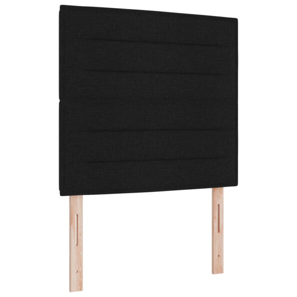 vidaXL Posteľ boxspring s matracom Čierna 120 x 200 cm Látka – Obrázok 3