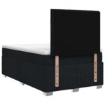 vidaXL Posteľ boxspring s matracom Čierna 120 x 200 cm Látka – Obrázok 7