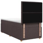 vidaXL Posteľ boxspring s matracom Tmavohnedá 80 x 200 cm Látka – Obrázok 9