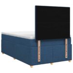 vidaXL Posteľ boxspring s matracom Modrá 120 x 190 cm Látka – Obrázok 7