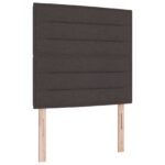 vidaXL Posteľ boxspring s matracom Tmavohnedá 120 x 200 cm Látka – Obrázok 3