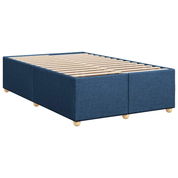 vidaXL Posteľ boxspring s matracom Modrá 120 x 200 cm Látka – Obrázok 6